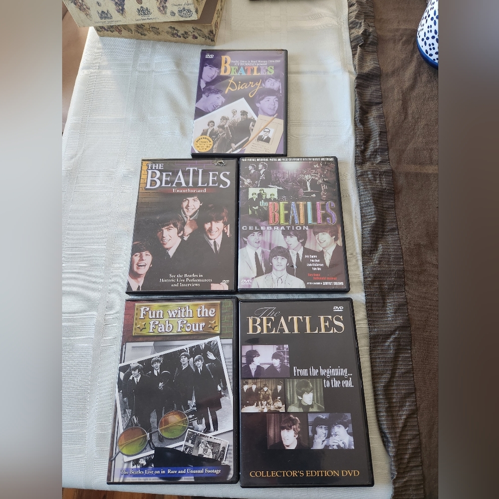 Beatles DVDs package, 5 DVDs